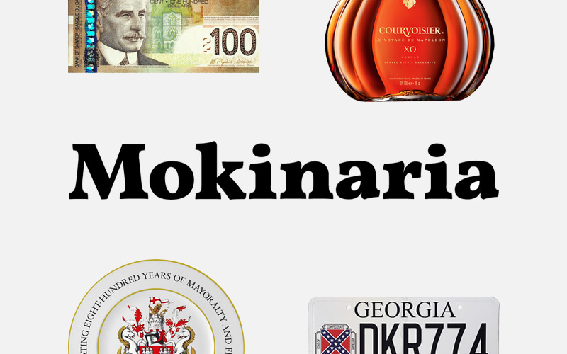 Name, logo and website for the project “Mokinaria” — catalogue of the collection and blog of the traveler Andrey Mokin.